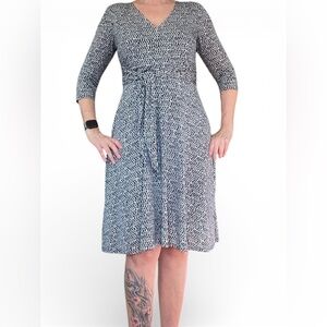 Jones New York Black and White Dress